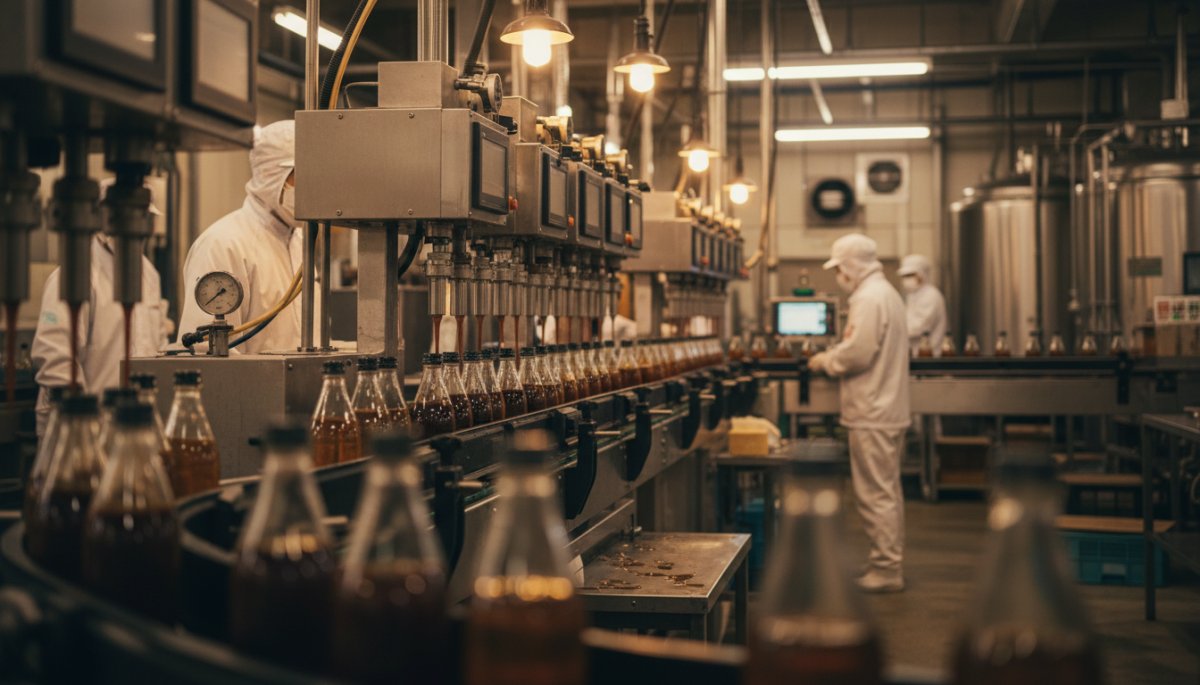 ソース製造OEM工場の生産ライン設備