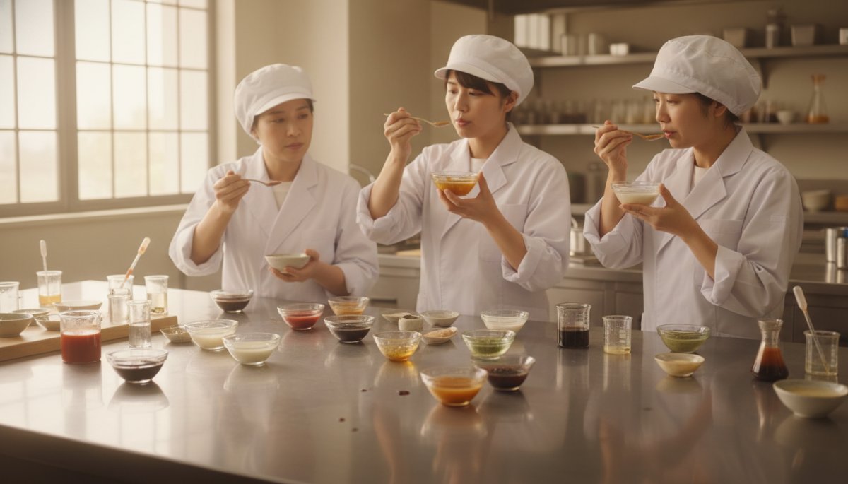 ソース試作開発の品質テスト風景