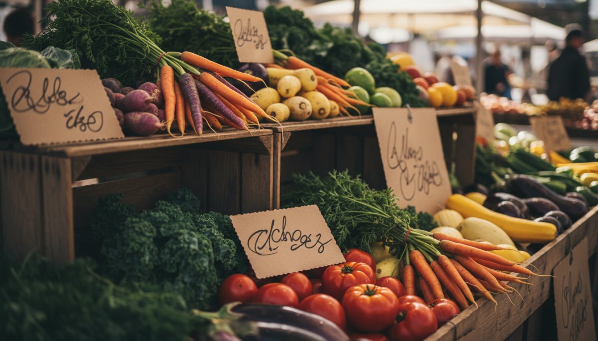 道の駅の直売所で効果的なPOPを使った商品陳列