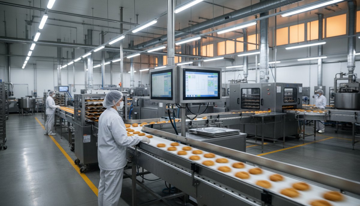 食品製造ラインの工程管理システム 効率化